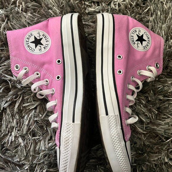 Peony Pink Converse High Tops - Picture 6 of 7